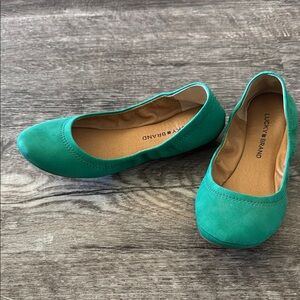 Lucky Brand Women's Green Ballet Flats